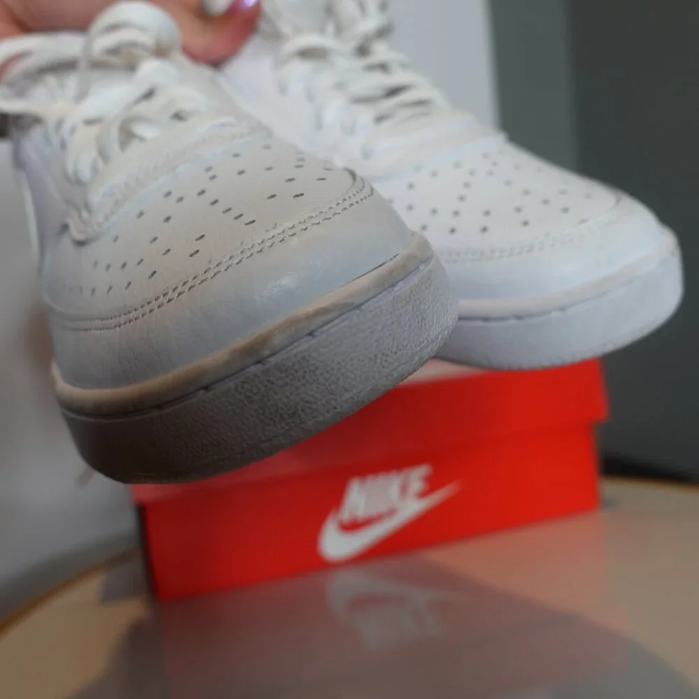 Nike Court Vision Low Next Nature Sneakers Shoes Women's size 8.5 White NEW